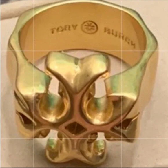 Tory Burch gold Roxanne logo Ring - Picture 2 of 8